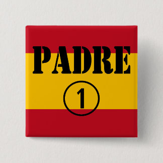 スペイン語父及びパパ: Padre Numero Uno 缶バッジ