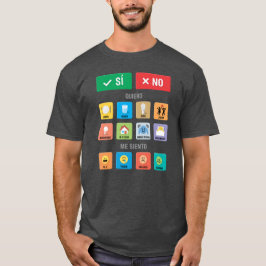 スペイン語自閉症AACポインティングコミュニケーション01 Tシャツ