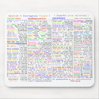 スペイン語4人の勇気がある人々 マウスパッド