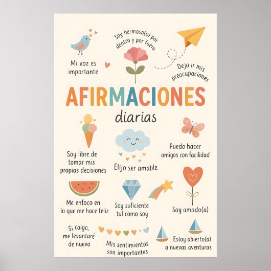 スペイン語 アファメーション , セラピー オフィス デコレーション 学校 (正面)