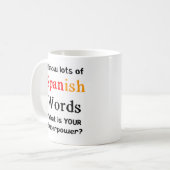 スペイン語 コーヒーマグカップ (正面左)