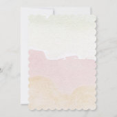 スペイン語/スペイン語のベイビーシャワー恐竜ウォーターカラー 招待状 (裏面)