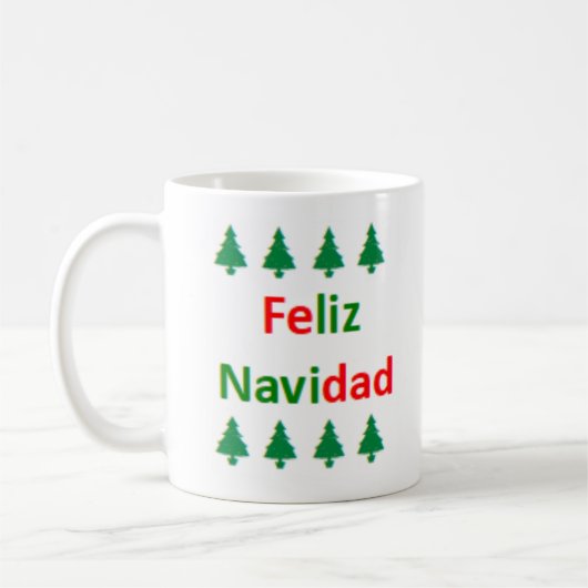 スペイン語 メリクリスマス コーヒーマグカップ (左)