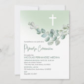 スペイン語 初めての聖体拝領 カトリックのファーストコミュニオン 招待状 (正面)