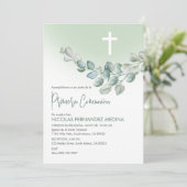 スペイン語 初めての聖体拝領 カトリックのファーストコミュニオン 招待状 (スタンド正面)