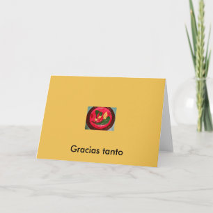 スペイン語、挨拶状は、"大いに感謝していしています!" NoteCard サンキューカード
