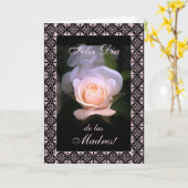 スペイン語: 母の日/Dia de las madres カード (黄色い花)