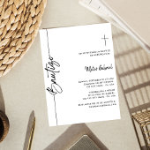 スペイン語 洗礼招待状 赤ちゃん 男の子 女の子 招待状