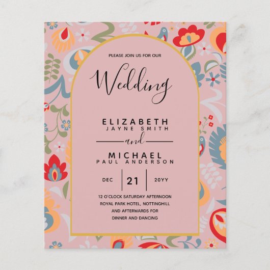 スペイン語 英語 二か国語 ウェディング 結婚式 (正面)