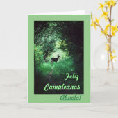 スペイン語: b日Cumpleañosのabuelo /Grandpa カード (黄色い花)