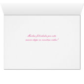 スペイン語: Boda/の結婚式: Felicidades (内部横(下))