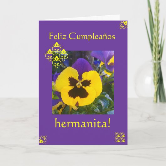 スペイン語: Cumpleaños! 誕生日 カード (正面)