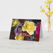 スペイン語: Cumpleaños/Mamá/の母の誕生日 カード (黄色い花)