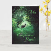 スペイン語: Cumpleaños Papá/パパの誕生日 カード (黄色い花)