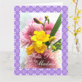 スペイン語: Dia de las madres LG カード (黄色い花)