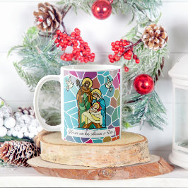 スペイン語 Glory to God in the Highest パーソナライズデザイン コーヒーマグカップ