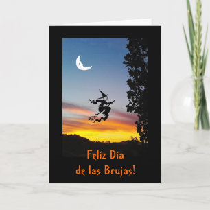 スペイン語: Haloween Dia de las Brujas カード