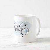 スペイン語- Hola コーヒーマグカップ (正面右)