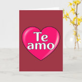 スペイン語- I愛 カード (黄色い花)