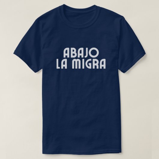 スペイン語 ICE打倒 Tシャツ (デザイン正面)