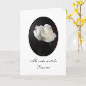 スペイン語: Sentido Pesame カード (黄色い花)