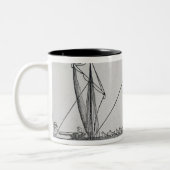スペイン語Ship ツートーンマグカップ (左)