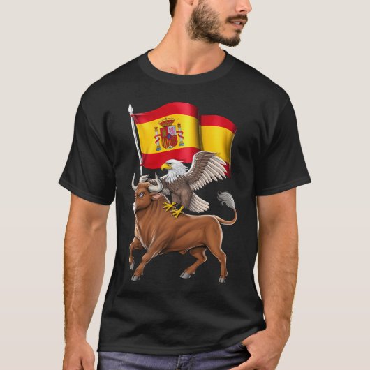 スペイン雄牛と鷲 Tシャツ (正面)