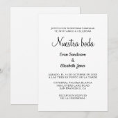 スペイン風のウェディング 招待状 (正面/裏面)