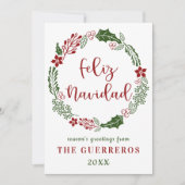 スペイン風クリスマスカード, オーダーメイド シーズンカード (正面)