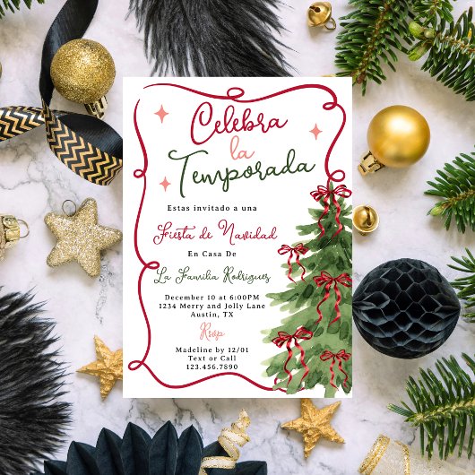 スペイン風クリスマスパーティー 招待状