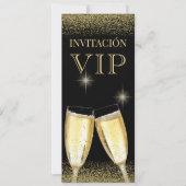 スペイン風ゴージャスVIPバースデーパーティー 招待状 (正面)