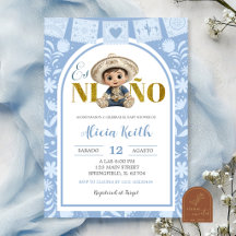 スペイン風ブルーアーチ Cielito Lindo Es Nino ベビーシャワー