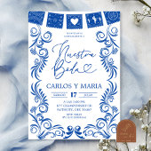 スペイン風ブルータラベラフレーム Nuestra Boda 招待状