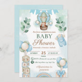 スペイン風ベビーシャワー 招待状 (正面/裏面)