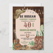 スペイン風メキシカンカウボーイ誕生日 招待状 (正面)