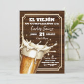 スペイン風メキシカンビール エル・ビエホン 誕生日 招待状 (スタンド正面)