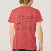 スペイン風ユーモアの洞窟壁画 トライブレンドＴシャツ (裏面)