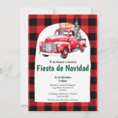 スペイン風レッドクリスマスパーティー 招待状 (正面)