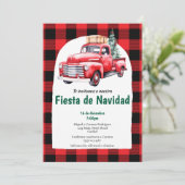 スペイン風レッドクリスマスパーティー 招待状 (スタンド正面)