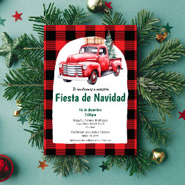 スペイン風レッドクリスマスパーティー 招待状
