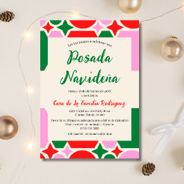 スペイン風レトロなクリスマスポサダ・ナヴィデーニャ 招待状