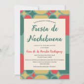 スペイン風レトロなクリスマス+イブ+パーティー 招待状 (正面)