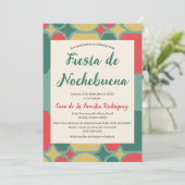 スペイン風レトロなクリスマス+イブ+パーティー 招待状 (スタンド正面)