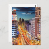 スペイン風光明媚なマドリードの写真 ポストカード (正面/裏面)