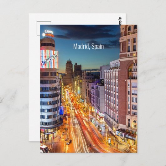スペイン風光明媚なマドリードの写真 ポストカード (正面/裏面)