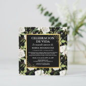 スペイン風追悼式 | Espanol 写真付き葬儀案内 招待状 (スタンド正面)