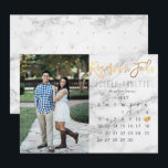 スペイン風 セーブ・ザ・デート カレンダー マーブル 偽ゴールド 招待状<br><div class="desc">PixDezines スペイン風 フォト セーブ・ザ・デートまたはセーブ・ザ・デート DIY カレンダー、エレガントでモダンなマーブルと偽ゴールドのカリグラフィー スクリプト。 他の色はこちら: 
 www.zazzle.com/wedding_by_design* 
 
 カスタマイズしよう！ Copyright © 2008-2019 PixDezines™. All rights reserved.</div>