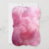 スペイン風 洗礼 女の子の招待状 招待状 (裏面)