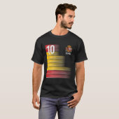 スペイン10エスパナスペインのサッカー Tシャツ (正面フル)
