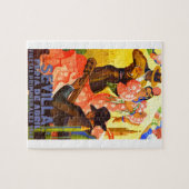 スペイン1949年のセヴィル4月の公平なポスター ジグソーパズル (横)